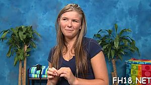 Hot Eighteen Girl Gets Massaged By Her Rubber