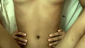 Small and sweet 18-year-old reveals her stunning body for you.