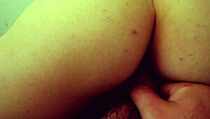 Girl next door getting creampie while smoking in bed