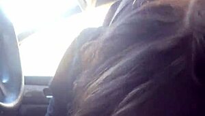 Lesbian bestfriend sucks me off on the road until swallowing