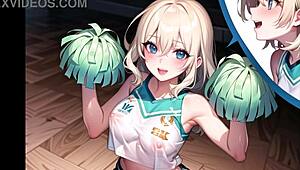 Hot Anime Cheerleader Compilation with Transparent Cloth and ASMR