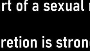 Patient Blaire Celeste moans under Hitachi wand magic during exam.