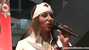 hot nurse sucks large dick in hospital