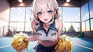 Hot Anime Cheerleader Compilation with Transparent Cloth and ASMR
