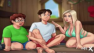 in summertime saga, they have laundry sex e3 54 😍