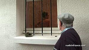 french teen with perky tits drilled by old papy voyeur