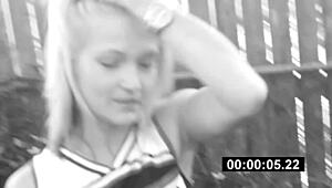 blonde teen handles huge black cock for cash