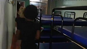 Latina and Friend Caught Fucking at Work!