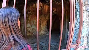 Teenie Jamie Young Swallows Juicy Cum in Athens