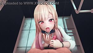 Kitagawa Caught in Toilet for Steamy Anime Hentai Action Scene.