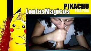 Dirty mexican schoolgirl with glasses learns to suck cock at age 20