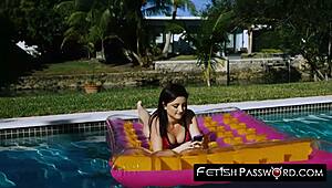 Young beauty Hailey Little 18+ dominated by cock, riding before facial