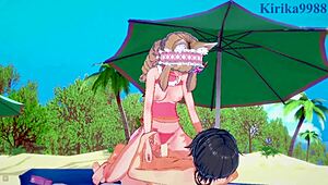 Maho, Karin, and Yuuki engage in intense creampie sex.