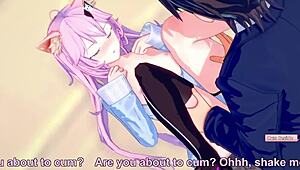 nyanners in suggestive anime hentai 3d cartoon sex scene