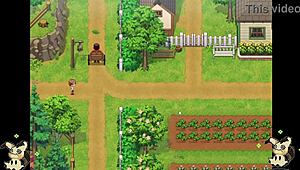 हेंटाई गेम डेली लाइफ इन कंट्रीसाइड पार्ट 5. बाथरूम में ब्लोजॉब और शावर फकिंग शामिल।