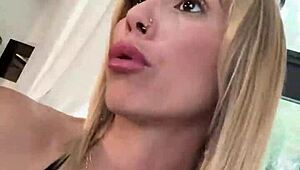 French Blonde Maid in Anal Action with Cum on Tits