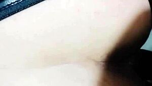 Feeling excited during video call as follower watches my ass licked and fucked.