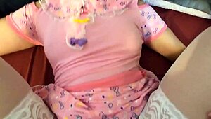 Tiny Stepdaughter’s Tight Pussy Filled with Stepfather’s Creampie