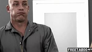 Blonde BBW caught by janitor net, what a shock!