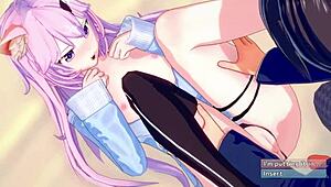 nyanners in suggestive anime hentai 3d cartoon sex scene