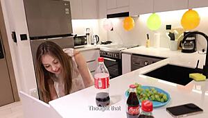 i banged my friend’s mom in the kitchen after his birthday bash! 🎉