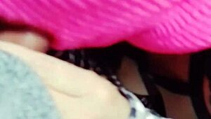 Feeling excited during video call as follower watches my ass licked and fucked.