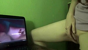 milf enjoys watching homemade videos