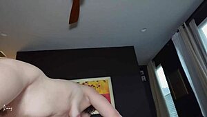 Horny Stepmom Rides with Big Clit, Moaning Loud in Taboo Action