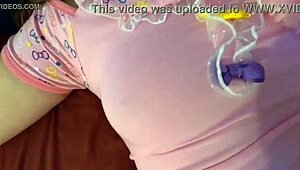 Tiny Stepdaughter’s Tight Pussy Filled with Stepfather’s Creampie