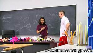 INNOCENT HIGH FIRM TITS DILLION HARPER GETS CLASSROOM HARDCORE SEX WITH TAN LINES