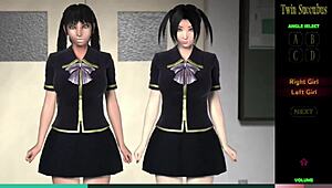 twin succubus ep 9 switches girls for wild 3d action