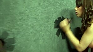 natasha vega takes big black cock through gloryhole outdoors 😏