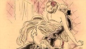 Hey, check this out! Vintage erotic illustration from old anime with retro hentai vibes.