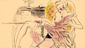 Hey, check this out! Vintage erotic illustration from old anime with retro hentai vibes.
