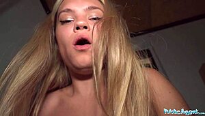 public agent babe flashes tits and ass on bridge then bangs stranger hard outdoors