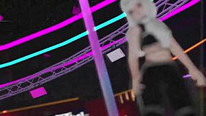 vrchat pole dancing in virtual world