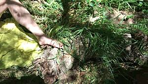 Nympho Teen Screwed by Woodcutter in Wild Forest