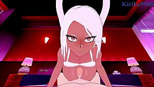 I watch Toru and Mirko's intense sex in My Hero Academia hentai