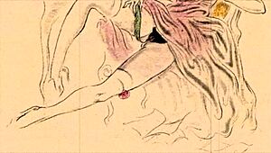 Hey, check this out! Vintage erotic illustration from old anime with retro hentai vibes.