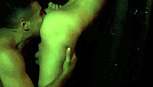 Mature dominates teen's pussy with feet for first time