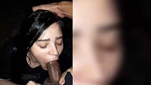 I asked my friends, 'Who wants a blowjob?' and sucked them well, full of cum, curvy latina style.