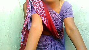 Indian Aunty Bent Over for Step Sex on Second Floor