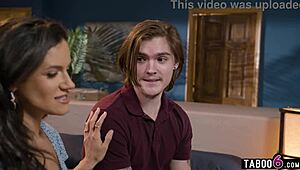 Stepmom Penny Barber Teaches Stepson Sex with Girlfriend