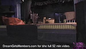 Snuck into a night club, now she's dancing naked for me