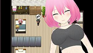 In this hentai, the old man embraces his wife's lust through cuckold play, watching her get fingered and give blowjobs