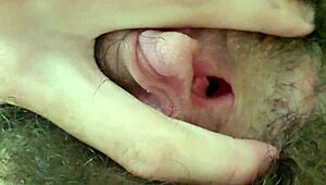 Close-Up Fingering Of My Hairy Slutty Pussy Hole