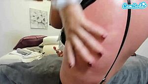 Gianna Michaels Shaves Her Hairy Pussy Live on Webcam!