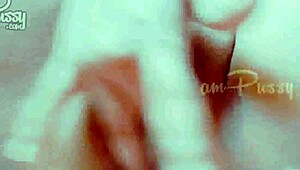 Intense emotions during closeup fingering and rubbing of amateur girlfriend's shaved pussy