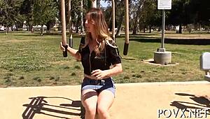 just watch this alluring slut handle an erected cock with rough pov moves.