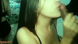 Chupei bem gostoso o pau dele ate encher minha boca de porra